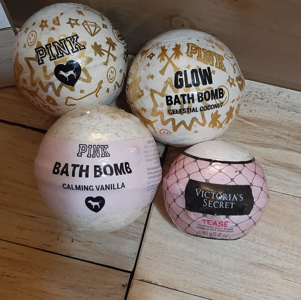 VS Pink bath bombs